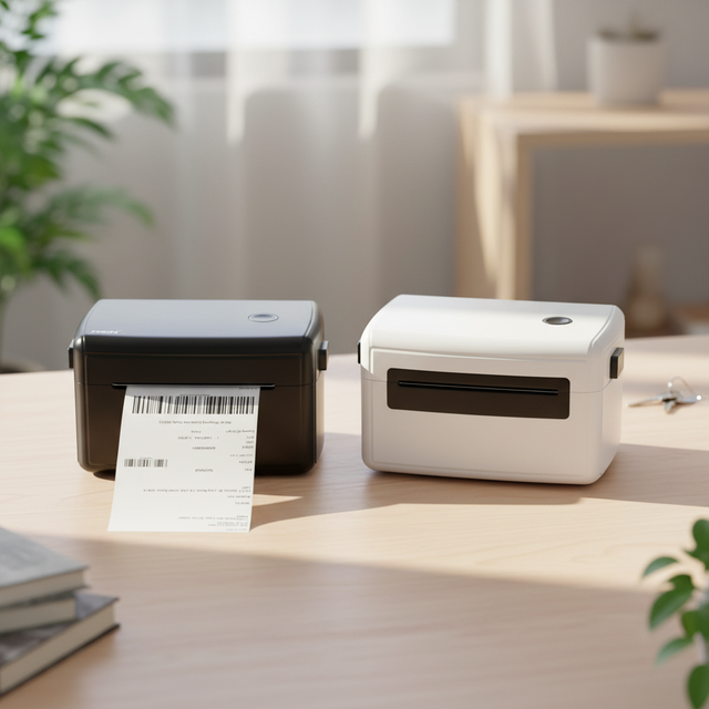 Portable Wireless 4 Inch Thermal Label Printer USB Direct Thermal Desktop for Shipping Logistics