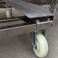Chariot de boulangerie 15 niveaux en acier inoxydable et aluminium pour 32 plateaux de refroidissement de gâteaux, pains et aliments, 600 x 400
