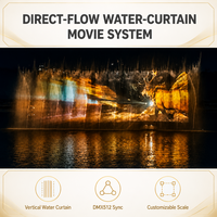 Proyector de Cortina de Agua Láser Profesional para Exteriores LISHI, Fuente de Agua con Proyección de Películas, Control de Música Programable, Directo de Fábrica B2B