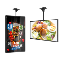Pantalla Digital LCD para Menús de 43 Pulgadas 4K, Pantalla Digital Colgante para Menús, Pantalla Digital para Menús de Restaurante