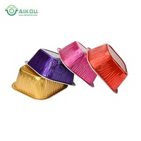 Doublures de cupcake carrées en aluminium noir or, 100ml, tasse de cuisson jetable, 3oz, conteneurs à muffin jetables, ustensiles de cuisson, 10 pièces