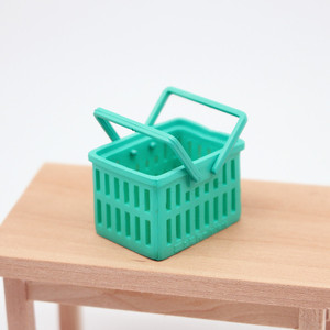 Cesta de compras rectangular de plástico en miniatura BTXIXI, modelo de <span class=keywords><strong>supermercado</strong></span>, accesorios de simulación. - Product Image 1