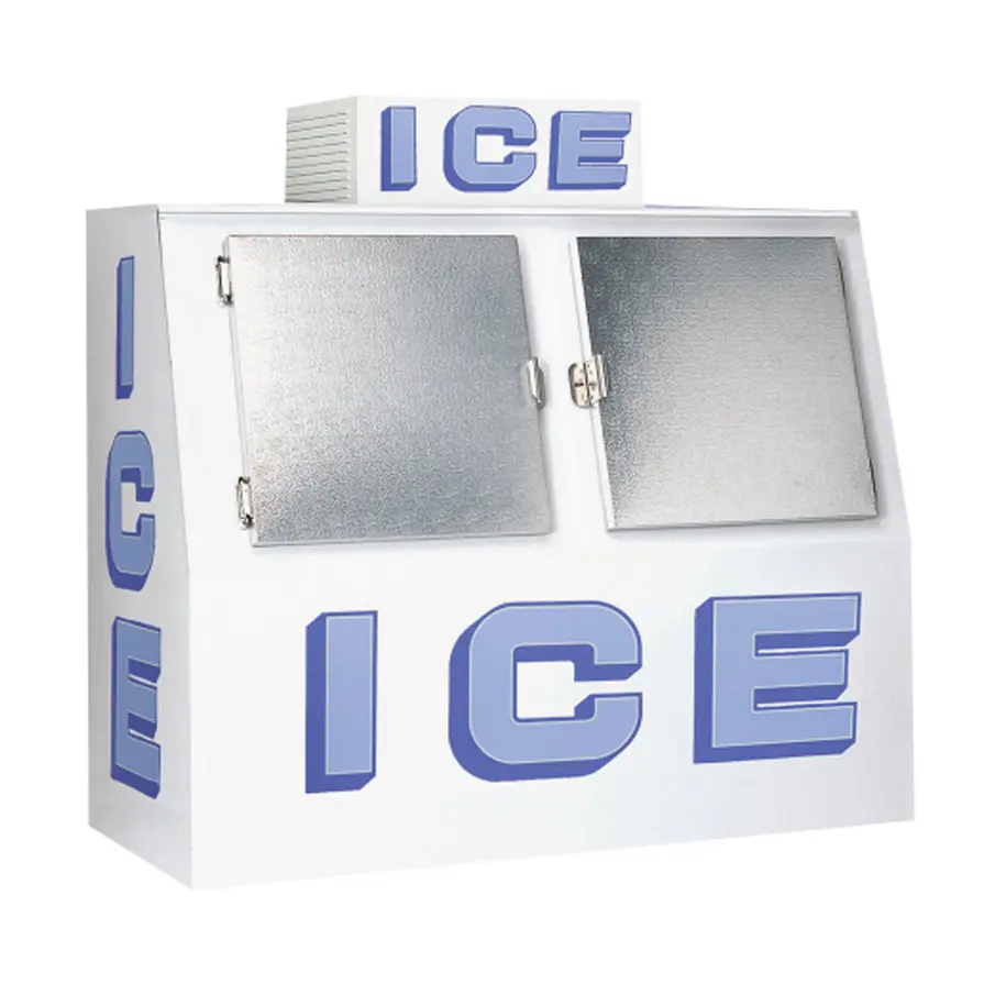 เก็บถุงน้ำแข็งแช่แข็งถุงแช่แข็ง Merchandiser สำหรับการจัดเก็บน้ำแข็ง