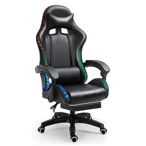 Anji Factory, precio bajo, <span class=keywords><strong>silla</strong></span> de cuero <span class=keywords><strong>rosa</strong></span> <span class=keywords><strong>y</strong></span> blanco, Pc, <span class=keywords><strong>Silla</strong></span> <span class=keywords><strong>Gamer</strong></span>, masaje, vídeo, ordenador, sillas para juegos con luces LED <span class=keywords><strong>y</strong></span> altavoces - Product Image 2