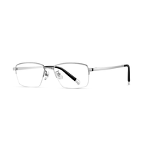 Lunettes de lecture unisexes rectangulaires en métal plein cadre, protection anti-lumière bleue, recyclées, légères, pour usage quotidien et informatique