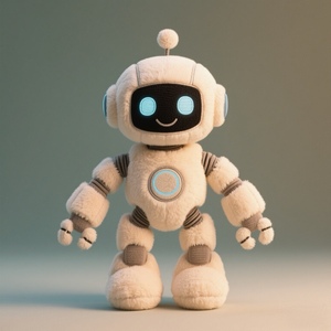 مصنع بيع بالجملة روبوت AI أفخم لعب مخصصة روبوت دمى التميمة طباعة شخصية محشوة أفخم لعب - Product Image 2