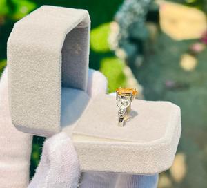 925 Sterling Silver Natural <b>Citrine</b> Oval <b>Ring</b> | 6x4 mm <b>Citrine</b> Gemstone | 0.48 Ct Handmade Yellow Gemstone <b>Ring</b> for Women - Product Image 6