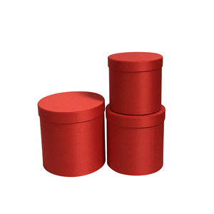 Set di scatole di fiori in raso rotondo nero rosa con tre logo personalizzato non contrassegnato scatola regalo nuovi prodotti all'ingrosso della fabbrica di raso rotondo nero - Product Image 3