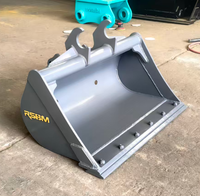 Bucket Lumpur Excavator RSBM 36 Inch untuk Kubota KX040, Bucket Pembersih Parit dan Perata Tanah