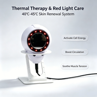 Martillo Térmico Infrarrojo, Dispositivo de Calor Facial, Masajeador con Luz Roja, Máquina de Calor para la Piel, para Salón de Belleza