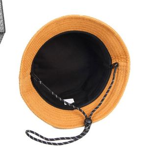 Sombrero de Pescador de Pana de Algodón Unisex para Otoño e Invierno, con Cuerda Cortavientos, Suave y Cálido, para Mujer, Regalo Promocional - Product Image 3