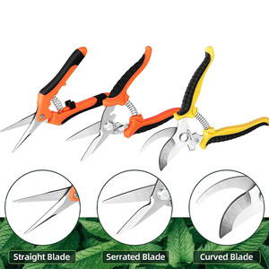 Promotional 3 Pcs Garden Flower Shears Pruning <strong>Scissors</strong> Bypass Garden Pruner for Yard Gardening - Product Image 5