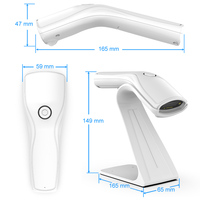 Escáner de Código de Barras 2D Inalámbrico GT-3501 de GTCODESTAR, Lector de Códigos de Barras 1D, Escáner de Códigos QR USB con Soporte