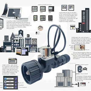 Vanne solénoïde en plastique à verrouillage 3V avec structure de diaphragme personnalisable OEM, basse pression, système d'<span class=keywords><strong>arrosage</strong></span> à batterie 6V - Product Image 2