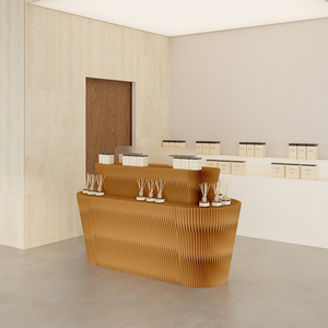 2025 nóng bán tổ ong Vòng hiển thị <span class=keywords><strong>Stand</strong></span> - 360 ° xoay đảo Rack cho cửa hàng bán lẻ & triển lãm thương mại - Product Image 4