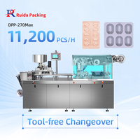 Machine d'emballage automatique de gélules souples Ruida Packing DPP250 PVC PE Alu Alu, machine d'emballage sous blister pour comprimés et capsules