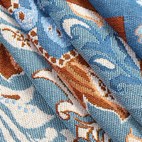 DaiRui decoración del hogar Vintage Reversible Festival lavable Jacquard tejido alfombras con borlas para sala de estar