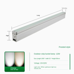 <b>LED</b> Underground <b>Light</b> 5000K Daylight IP65 Flush Mount Stainless Steel Type III <b>Motion</b> <b>Sensor</b> Ra90 Dimmable Garden Lighting - Product Image 4