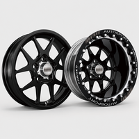 Jantes forgées sur mesure à beadlock unique 17x5 18x5 15x12 15x15 15x10 5x115 5x120 avec centre poli pour Camaro Challenger Charger