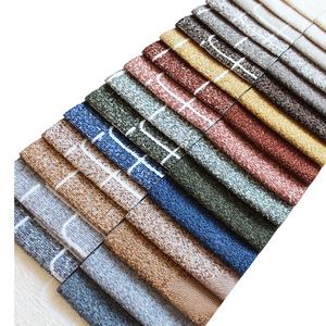 Tissu <span class=keywords><strong>d</strong></span>'ameublement en polyester teint en fil, chenille unie, tissu de lin, tissu chenille pour canapé, directement de l'usine - Product Image 1