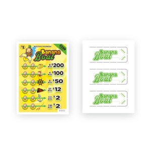 Ticket à languette à trois fenêtres, carte scellée, papier recyclable, conception personnalisée <span class=keywords><strong>de</strong></span> ticket <span class=keywords><strong>de</strong></span> loterie à languette, règles <span class=keywords><strong>du</strong></span> <span class=keywords><strong>jeu</strong></span>, taux <span class=keywords><strong>de</strong></span> gain - Product Image 3