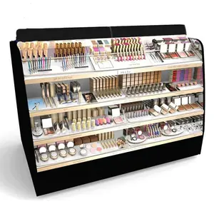 Op Maat Gemaakte Schoonheidsproduct Vloerstandaard Display Cosmetica Winkel Display Counter Gondel Make-Up Standaard Voor Winkel