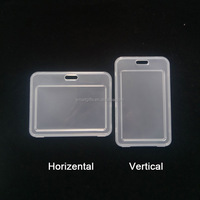 Porte-badge d'identification en plastique transparent imperméable double face pour infirmières et personnel scolaire – Vente en gros