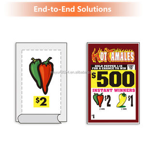 Billets à gratter à languette à tirer, impression numérique, style jeu d'argent, vente en gros, <span class=keywords><strong>gagnant</strong></span> instantané, cartes à sceller personnalisées, en papier couché et papier d'art - Product Image 4