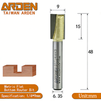 Fraise à bois en alliage tungstène-cobalt Yading (Taïwan) pour gravure et fraisage conventionnel, revêtement Teflon HRC60, OEM, pour gravure/finition 3