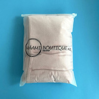 Sac d'emballage plastique personnalisé pour vêtements, sac à fermeture éclair mat, sac à fermeture éclair givré, sac en plastique pour vêtements