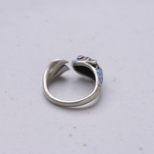Koi Enamel <b>Ring</b> <b>Adjustable</b> Animal Zodiac Jewelry Unisex Gift - Product Image 2
