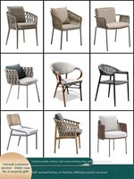 Ensemble de chaises de salle à manger mobiles haut de gamme de style nordique, en aluminium, pour jardin, patio et balcon, qualité professionnelle, directement de l'usine