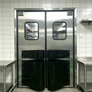 <span class=keywords><strong>Puerta</strong></span> <span class=keywords><strong>Corredera</strong></span> Industrial Manual de Acero Inoxidable Anticolisión para Fábricas de Alimentos y Electrónica - Product Image 5