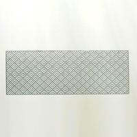 Nappe de table en PVC ajourée géométrique minimaliste, motif labyrinthe, texture treillis élégante effet lumière et ombre, résistante à l'huile et à la chaleur