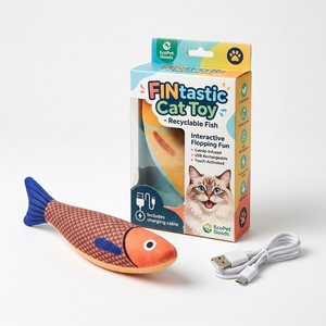 Juguete Interactivo <span class=keywords><strong>para</strong></span> <span class=keywords><strong>Gatos</strong></span> con Forma de Pez, Recargable por USB, Electrónico, con Movimiento, <span class=keywords><strong>para</strong></span> Gatitos, Venta al Por Mayor del Fabricante - Product Image 1