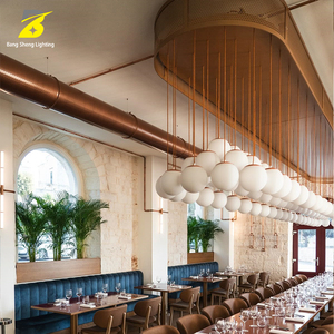 Lámpara de Araña Esférica Moderna y Elegante - Decoración de Hotel con Estilo para Bistro de Lujo Contemporáneo/Salón de Restaurante de Diseño, Tamaños Personalizables - Product Image 2