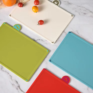 Hyri 4 pcs máy rửa chén an toàn chặt thiết lập với 4 dễ dàng phân loại màu nhựa nhà bếp cắt <span class=keywords><strong>Board</strong></span> với khay - Product Image 6