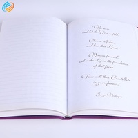 Cuaderno de Notas con Logotipo Personalizado, Tamaños A4, A5, A6, Cubierta de Tela Morada con Texto Impreso en Offset