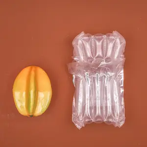 Sac d'emballage de pochette en plastique gonflé à l'air protégé contre les chocs à bas prix de taille personnalisée en gros sac tampon gonflable transparent