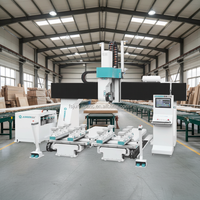 Centre d'usinage CNC à 5 axes haute précision Foshan, 16 outils ATC, avec changement d'outils automatique pour mousse/bois