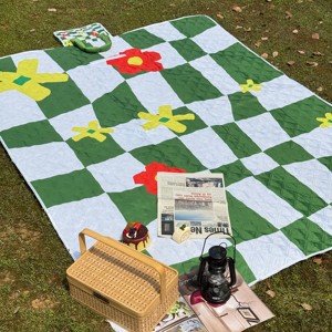Alfombra de Picnic Portátil Ultrasónica para Exteriores, Alfombra de Playa Impermeable y Gruesa, Alfombra de Viaje de Material Oxford Resistente a la Humedad - Product Image 4