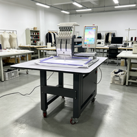 Machines à broder à tête unique pour broderie chenille et perles, avec effets décoratifs pour vêtements de mode haut de gamme