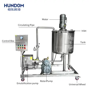 Mezclador homogéneo emulsionante de alta velocidad en polvo y líquido para hacer una máquina mezcladora de jugo de concentrado de leche