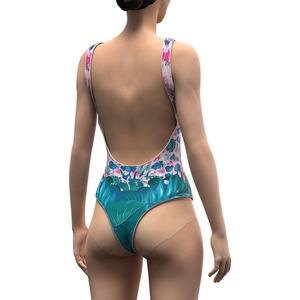 Traje de Baño Personalizado 2025, Sexy, Talla Grande, con Bloques de Color, para Chicas y Mujeres, Traje de Baño de Una Pieza con Tanga - Product Image 6