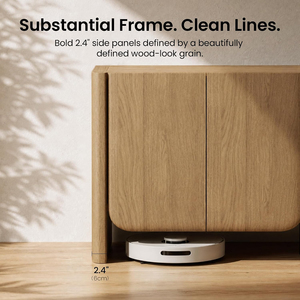 Credenza con Pannelli Spessi, Nuovo Design con Angoli Arrotondati, Mobile Buffet a 4 Ante, Credenza Moderna in Legno per Soggiorno - Product Image 2