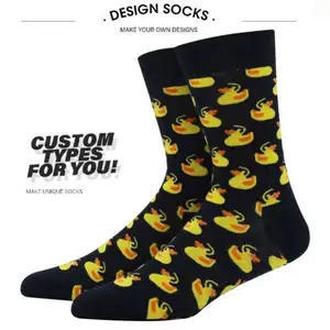 Chaussettes mignonnes créatives de nouveau design d'hiver d'usine en vente de gros vente chaude chaussettes unisexes pour hommes et chaussettes de canard d'animaux en coton pour femmes
