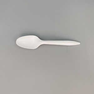Cuillère en amidon de maïs, <span class=keywords><strong>vaisselle</strong></span> biodégradable, ustensile écologique pour les plats à emporter, le café, les desserts, les restaurants - Product Image 6