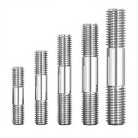 Factory Wholesale Stainless Steel Zinc Plated Double End Stud Full Threaded Rod Industrial Fastening Double Head Bolt Connector