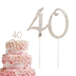 Rose Gold Cheers to 40 Years Cake Topper - Happy 40 <strong>Birthday</strong> Cake Topper <strong>40th</strong> <strong>Birthday</strong>/Wedding Anniversary Party <strong>Decoration</strong> - Product Image 5