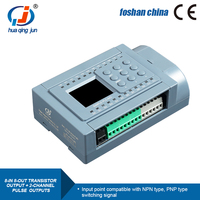 Controlador Lógico Programable (PLC) Huaqingjun 8DI 8DO con Salida de Transistor, Salidas de Pulso de 2 Canales, DC12-24V, para Motores Paso a Paso